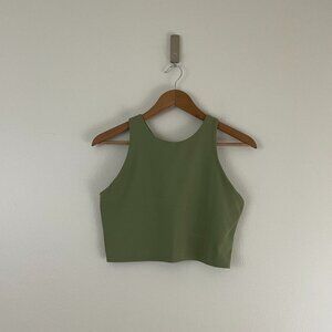 Athleta Conscious Crop Tank Bra A-C in Sage Green Size Large